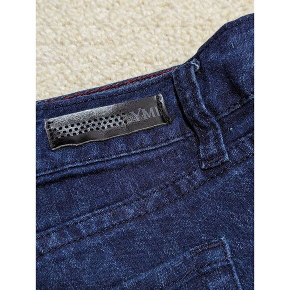 YMI Women's Blue Leopard Print Mid-Rise Denim Legging Jeans Size 22 - Picture 6 of 6